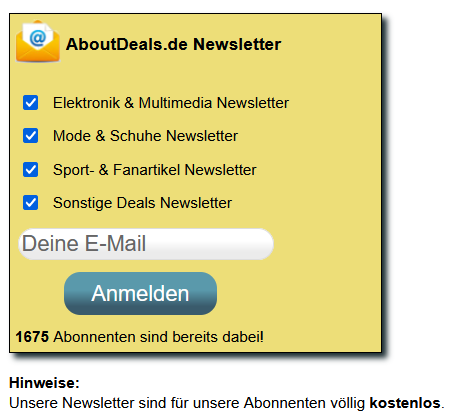 Newsletter-Anmelde-Formular nach Modifikation