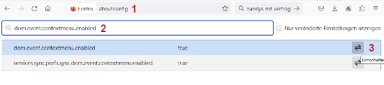 Deaktivierung des Kontextmenüs umgehen am Beispiel Firefox