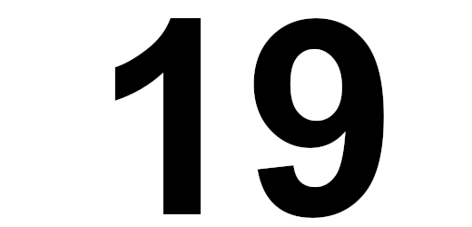 die zahl 19