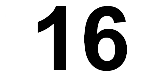 die zahl 16
