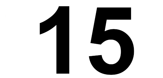 die zahl 15