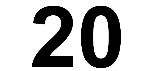 die zahl 20