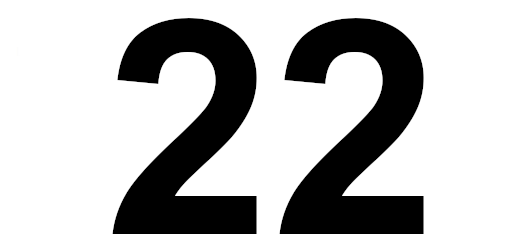 die Zahl 22