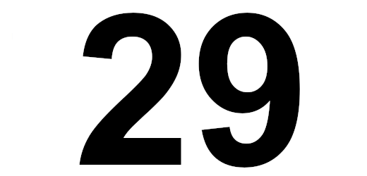 die zahl 29