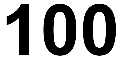 die zahl 100
