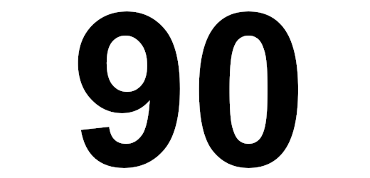 die zahl 90