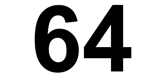 die zahl 64