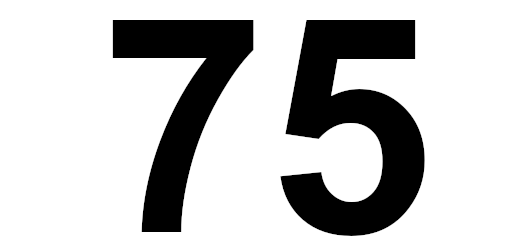 die zahl 75